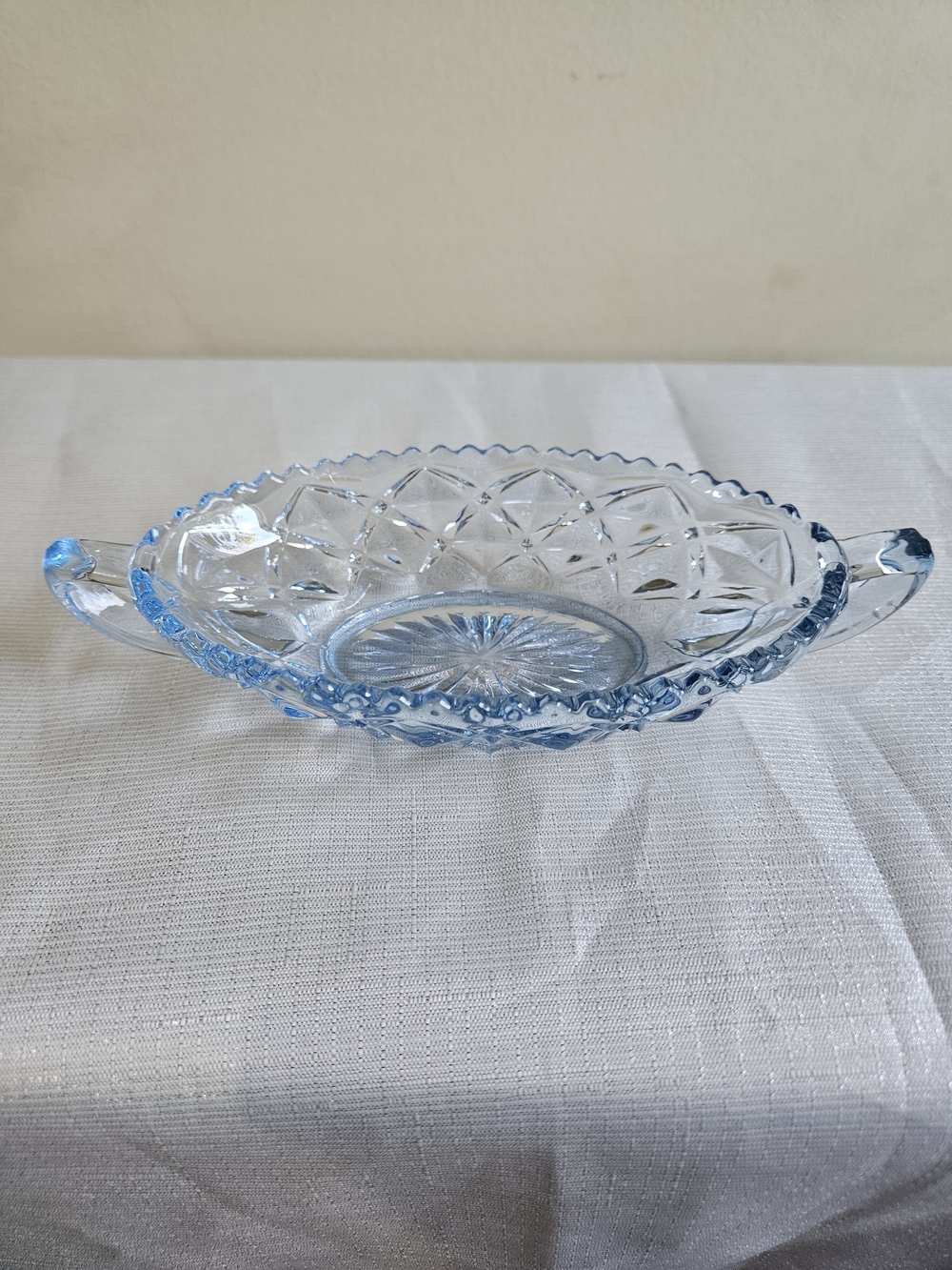 Imperial Glass Ice Blue Decorative Dish